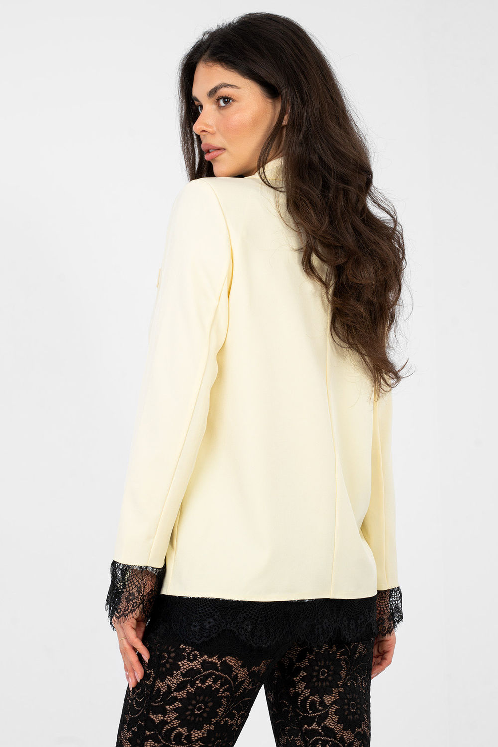 Marynarka Model MI-MA-A5288.68 Light Yellow - Italy Moda224061 - Żółty - obrazek 3