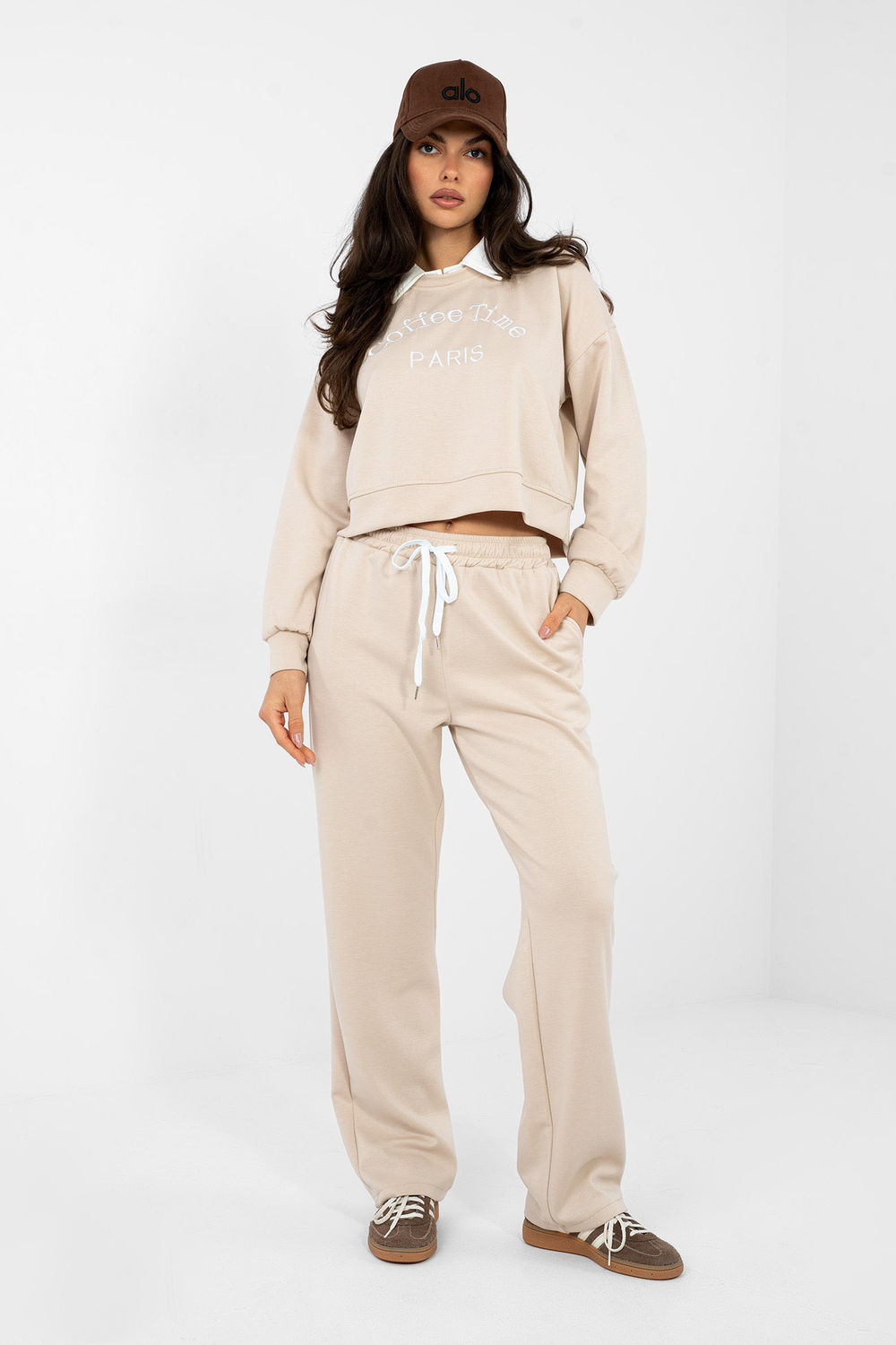 Spodnie Komplet Model IT-KMPL-22212.85 Light Beige - Italy Moda224066 - Beżowy