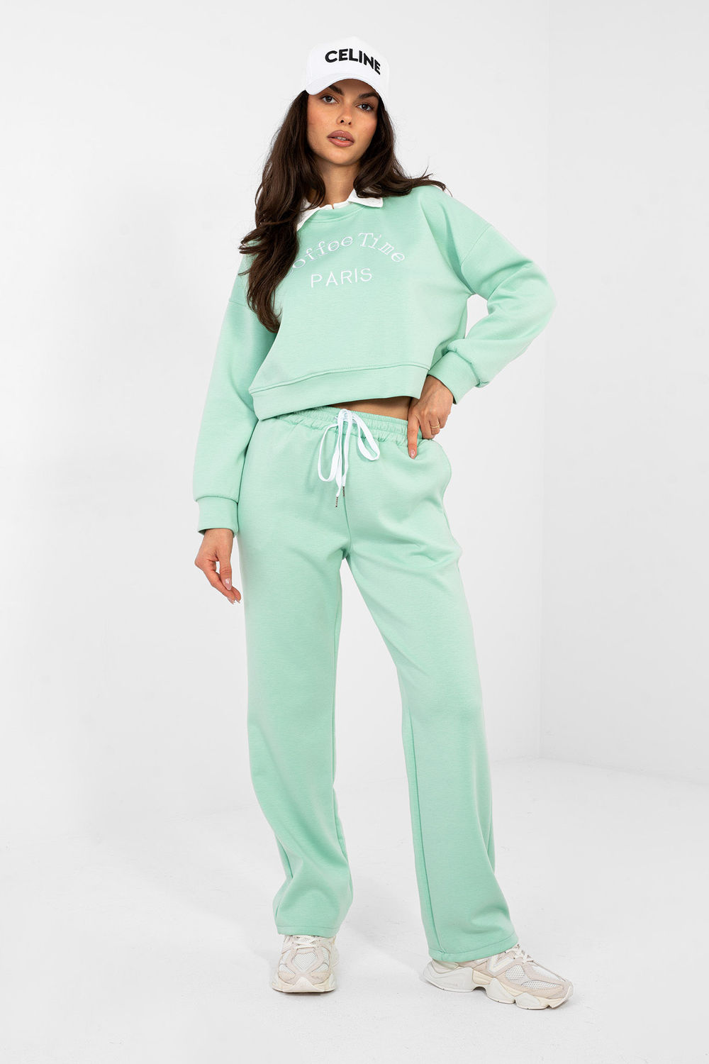 Spodnie Komplet Model IT-KMPL-22212.36 Light Green - Italy Moda224069 - Zielony