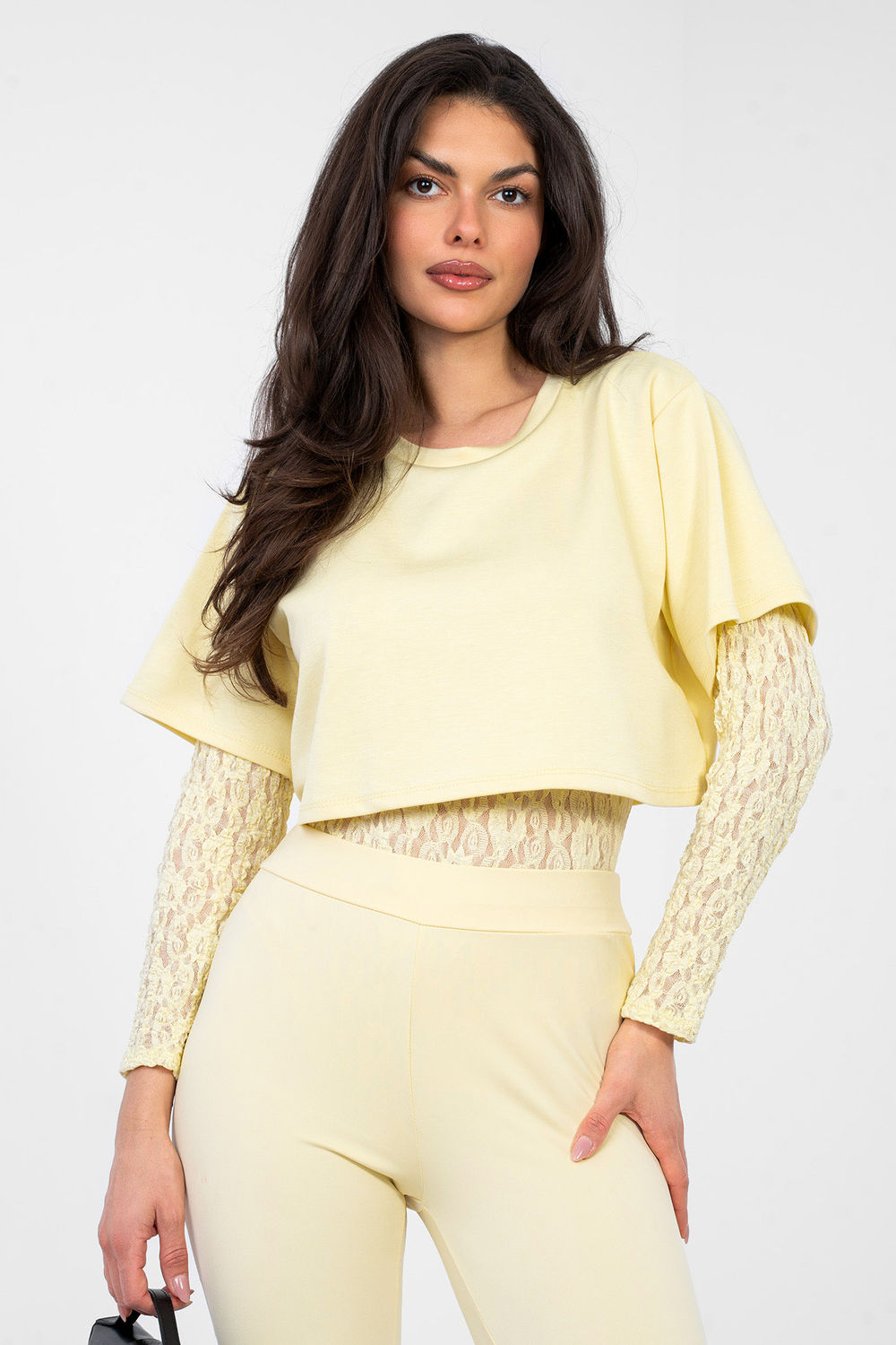 Body Model IT-BO-22159.82 Light Yellow - Italy Moda224072 - Żółty - obrazek 4