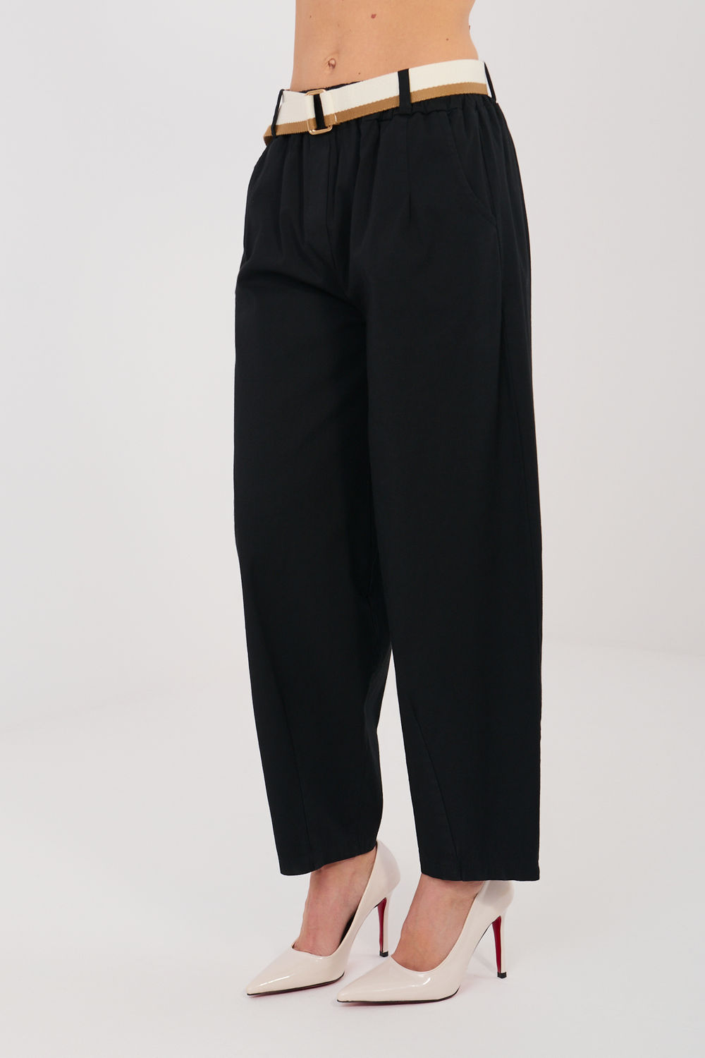 Spodnie Damskie Model IT-SP-FL10125.80 Black - Italy Moda224177 - Czarny - obrazek 3