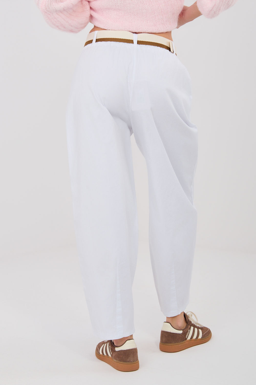 Spodnie Damskie Model IT-SP-FL10125.80 White - Italy Moda224178 - Biały - obrazek 4