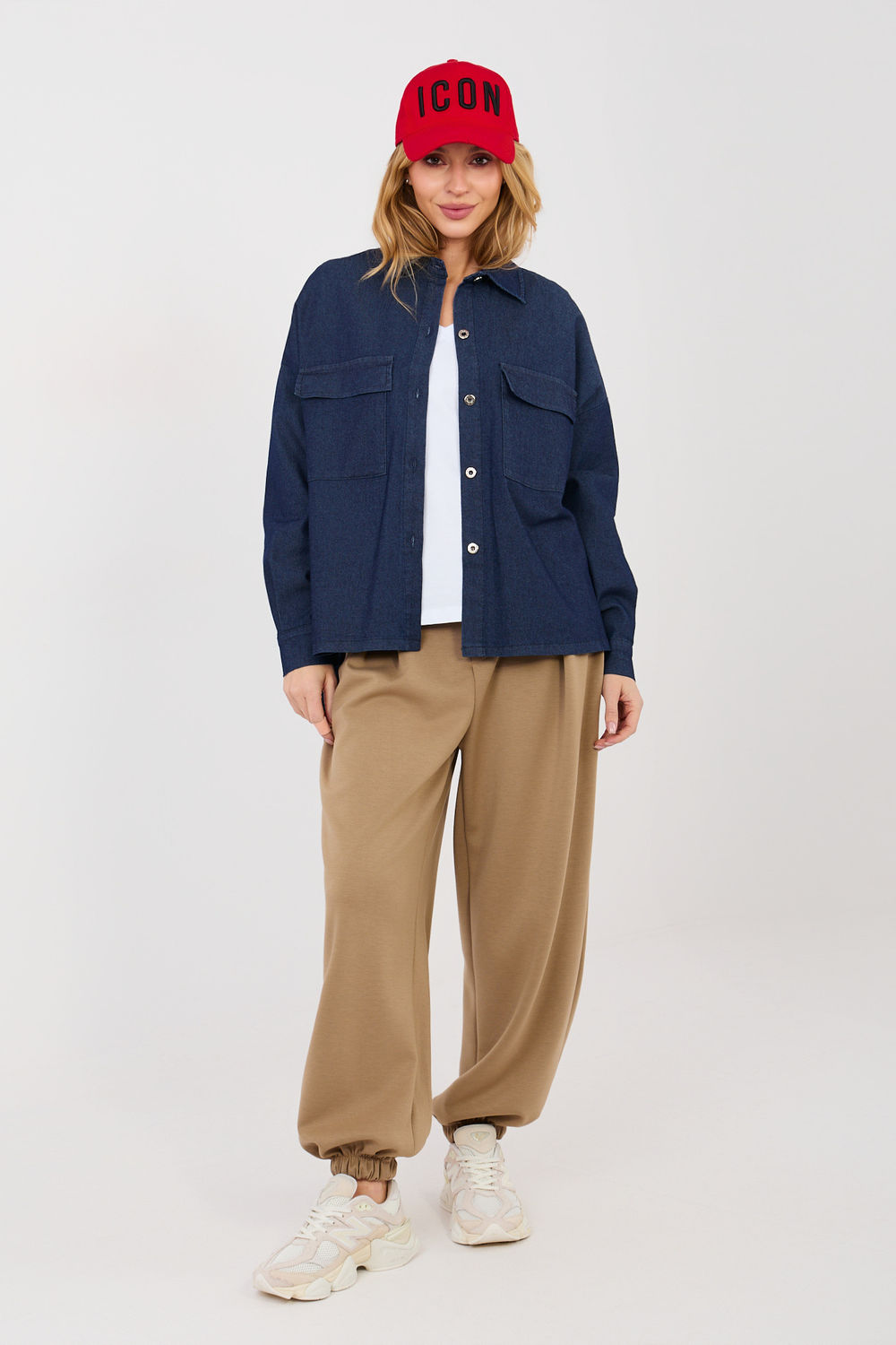 Koszula Damska Model IT-KS-FL9968.28 Navy - Italy Moda224205 - Granatowy - obrazek 2