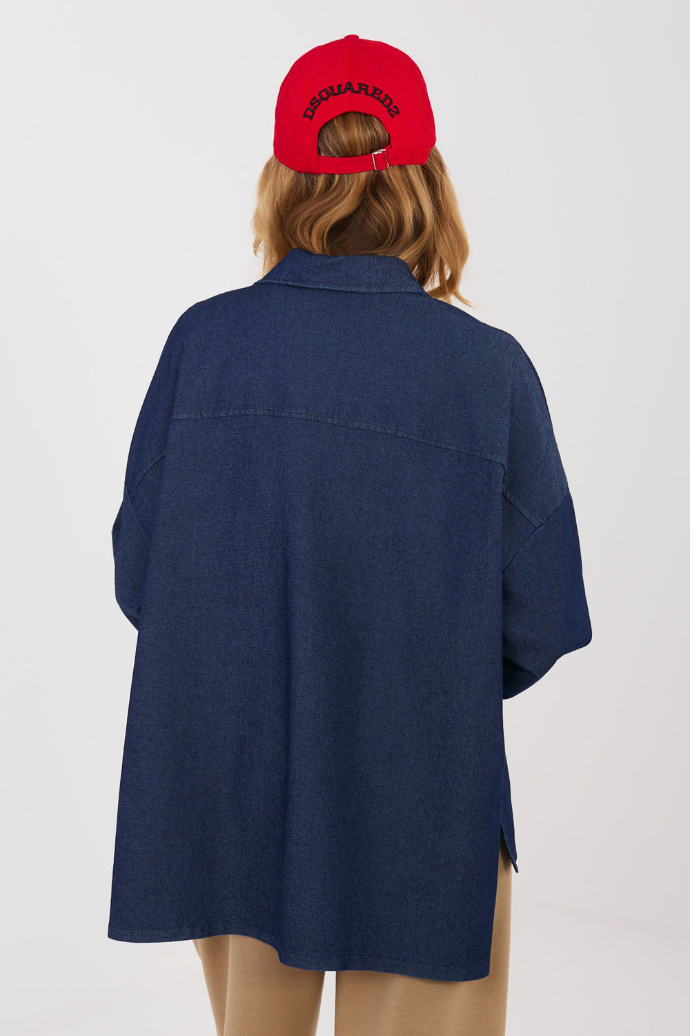 Koszula Damska Model IT-KS-FL9968.28 Navy - Italy Moda224205 - Granatowy - obrazek 3
