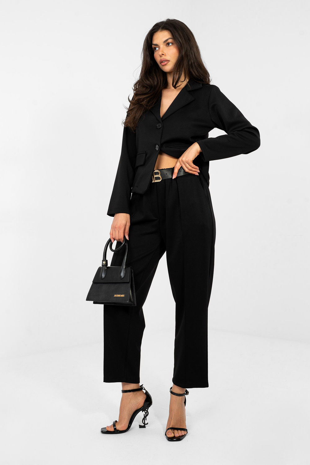 Spodnie Dresowe Model IT-SP-10006.76 Black - Italy Moda224217 - Czarny
