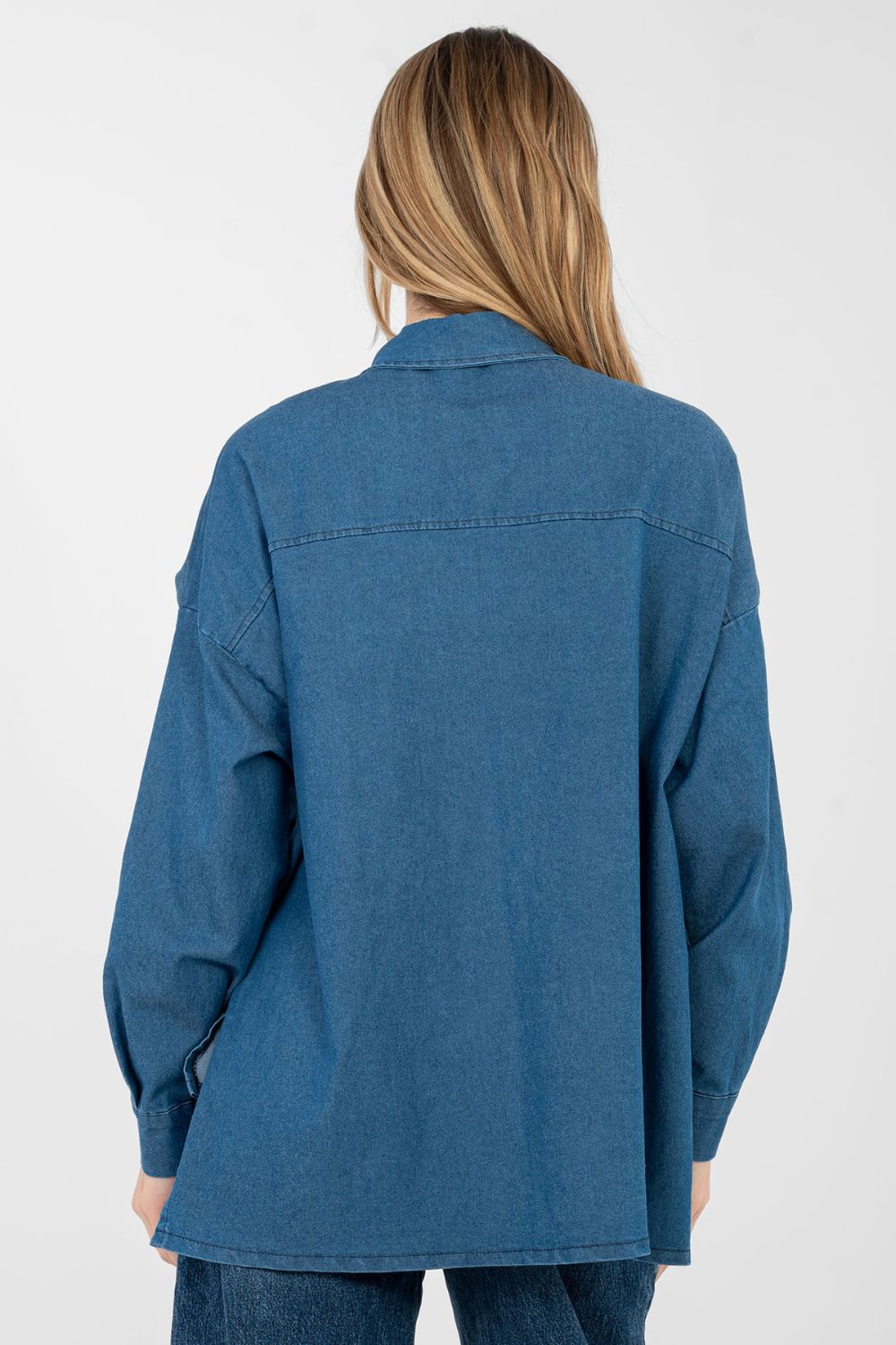 Koszula Damska Model IT-KS-FL9968.28 Blue - Italy Moda224204 - Niebieski - obrazek 5