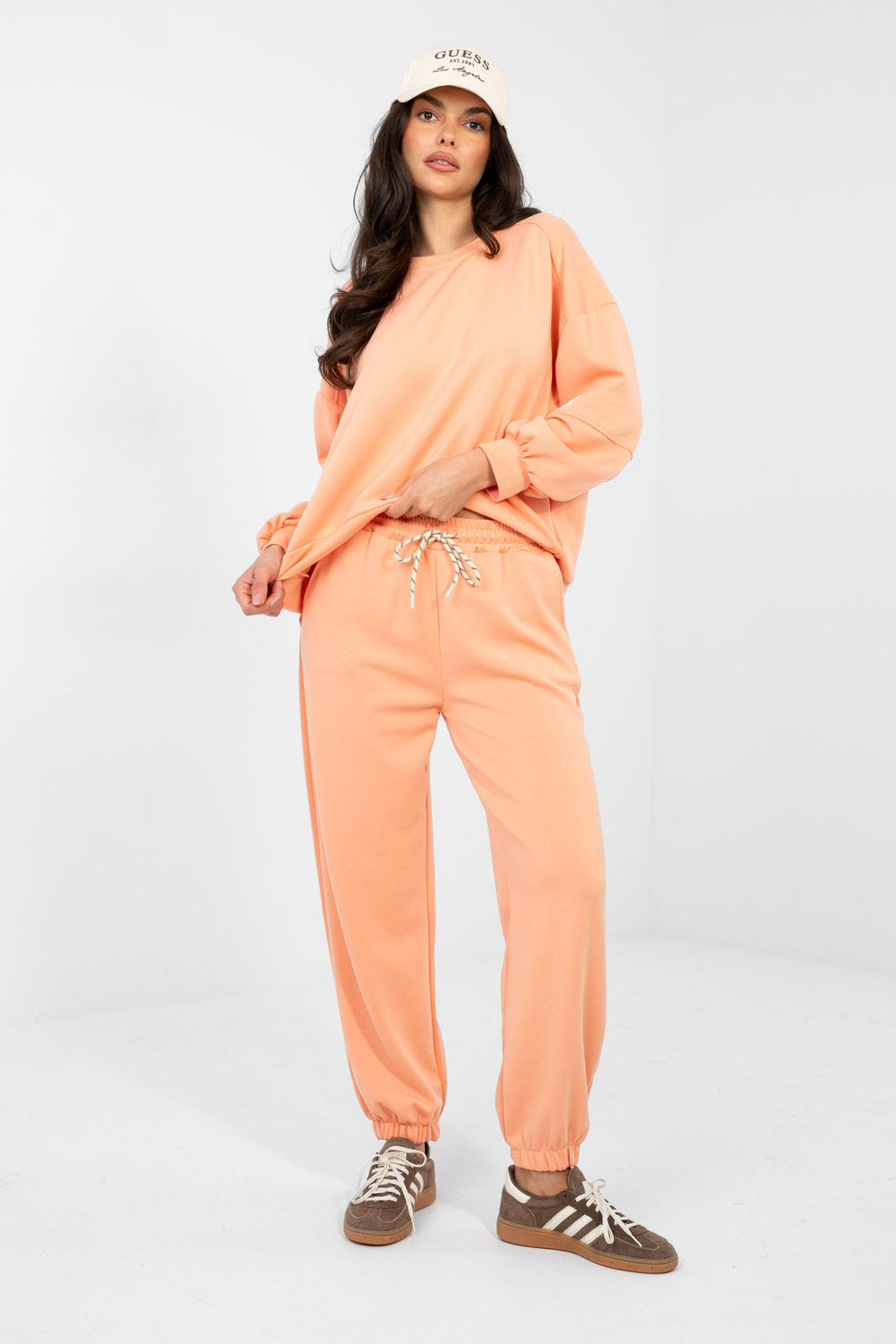 Spodnie Komplet Model IT-KMPL-9781.15 Light Orange - Italy Moda224373 - Pomarańczowy - obrazek 2