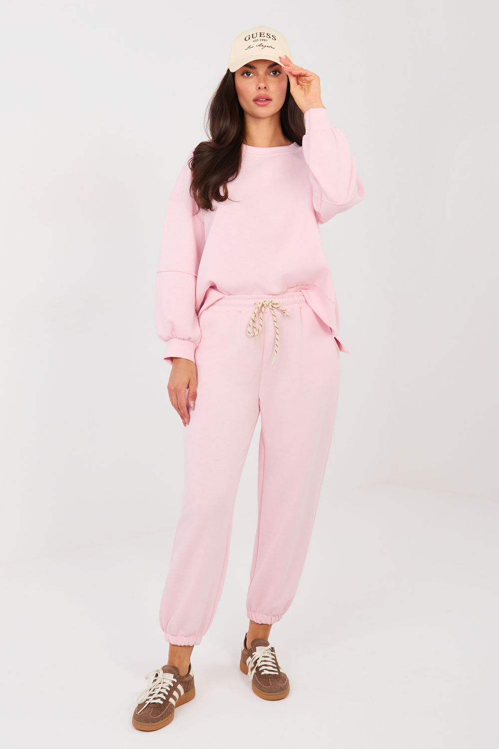 Spodnie Komplet Model IT-KMPL-9781.15 Light Pink - Italy Moda224375 - Różowy