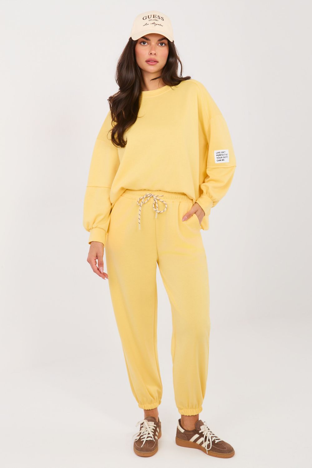 Spodnie Komplet Model IT-KMPL-9781.15 Yellow - Italy Moda224377 - Żółty - obrazek 3
