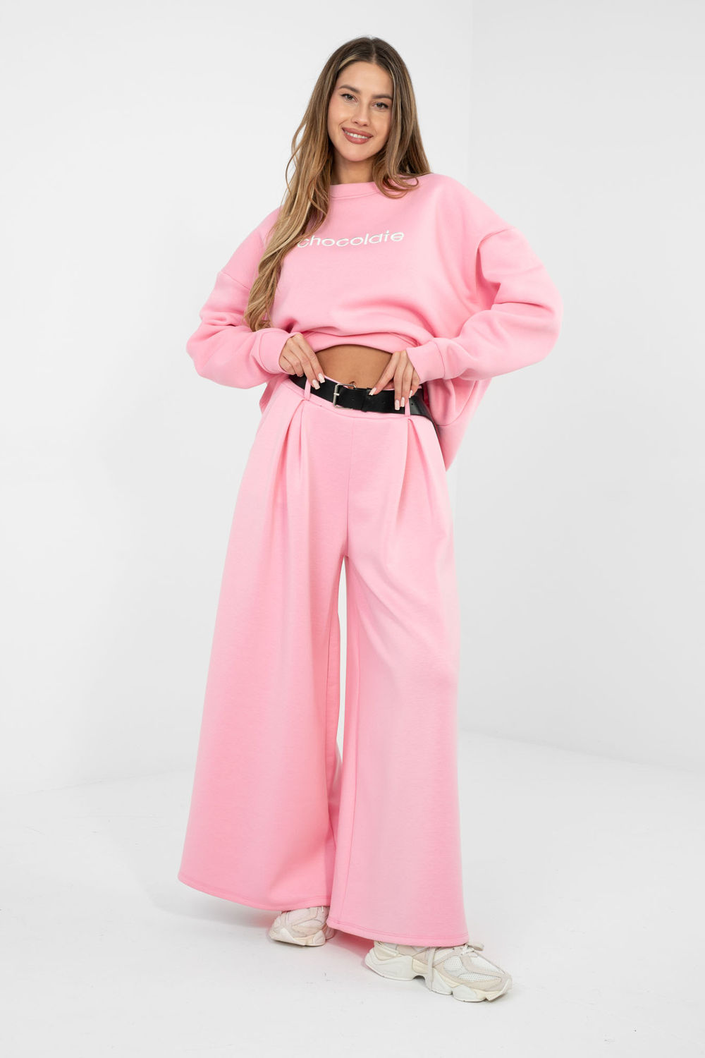 Spodnie Dresowe Model IT-SP-17872.29 Pink - Rue Paris224595 - Różowy