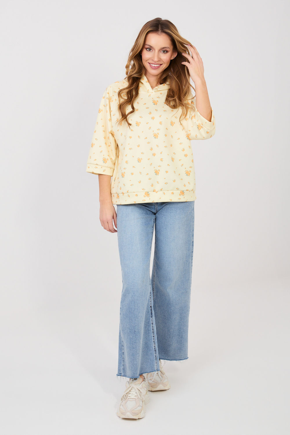 Bluza Damska Model IT-BZ-22278.74 Light Yellow - Italy Moda224827 - Żółty