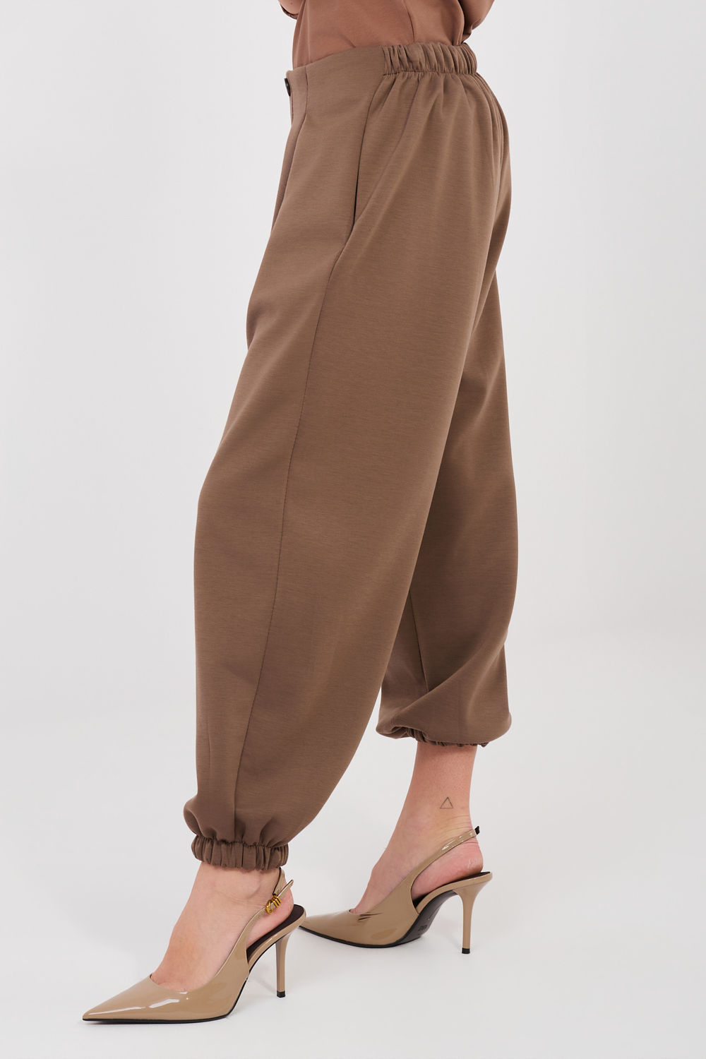 Spodnie Dresowe Model IT-SP-9995.16P Brown - Italy Moda224832 - Brązowy - obrazek 4