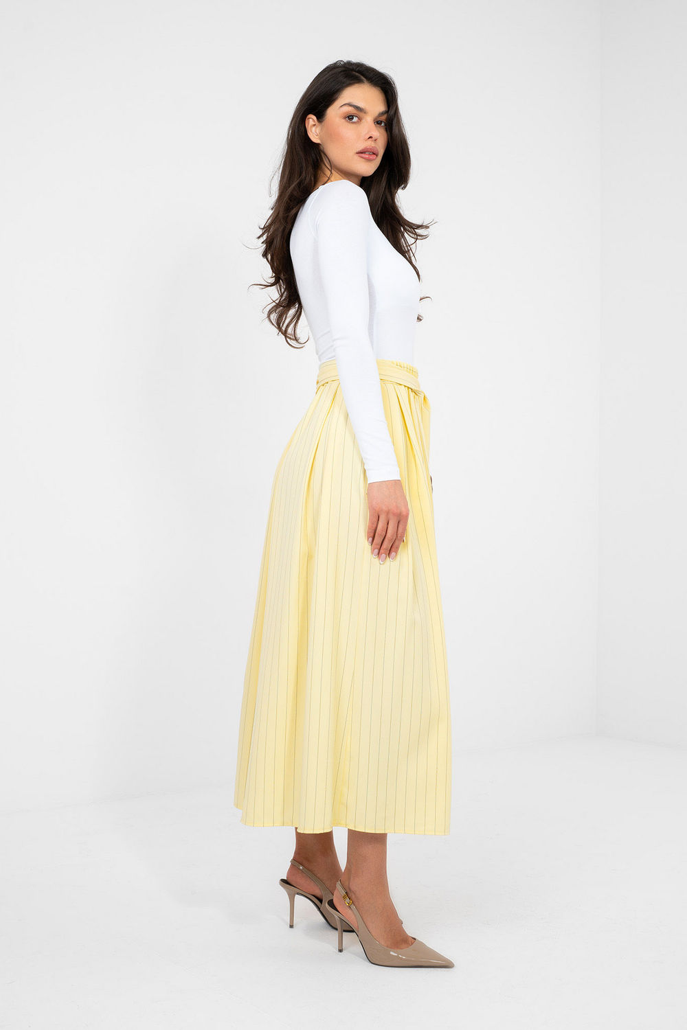 Spódnica Model IT-SD-21081.18 Light Yellow - Italy Moda224834 - Żółty - obrazek 2