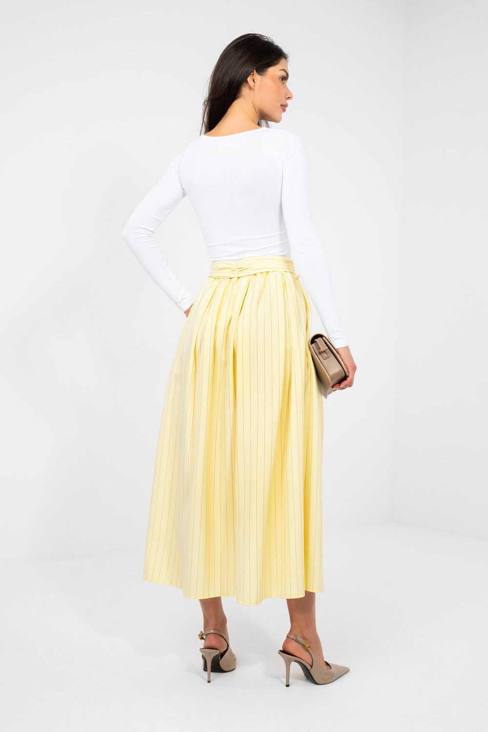Spódnica Model IT-SD-21081.18 Light Yellow - Italy Moda224834 - Żółty - obrazek 3