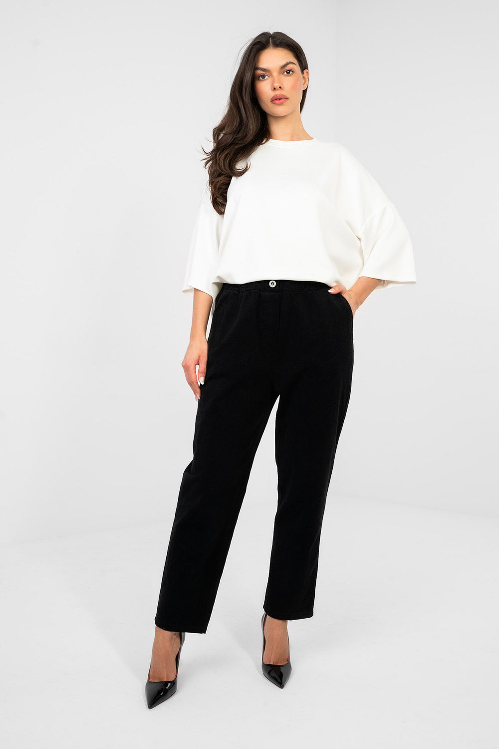 Spodnie Damskie Model MI-SP-2689.47 Black - Italy Moda224841 - Czarny - obrazek 2