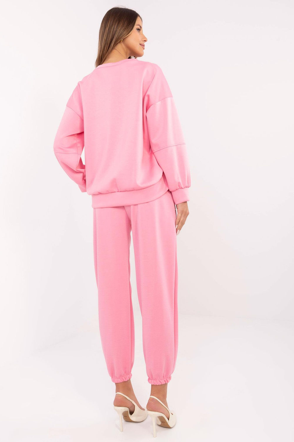 Spodnie Komplet Model MI-KMPL-M5879.86 Pink - Italy Moda224845 - Różowy - obrazek 3