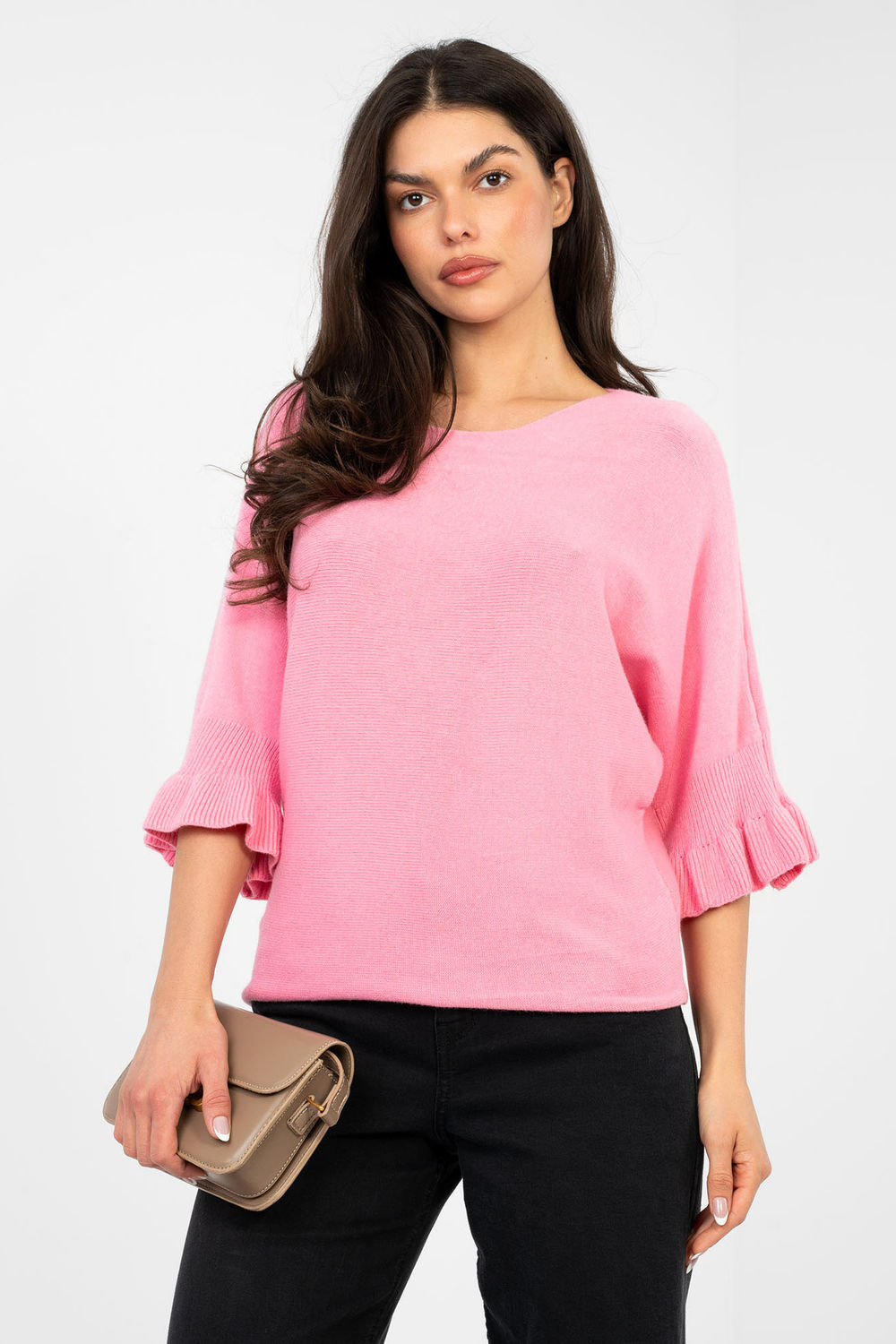 Sweter Damski Model IT-SW-99244.98 Pink - Italy Moda224846 - Różowy