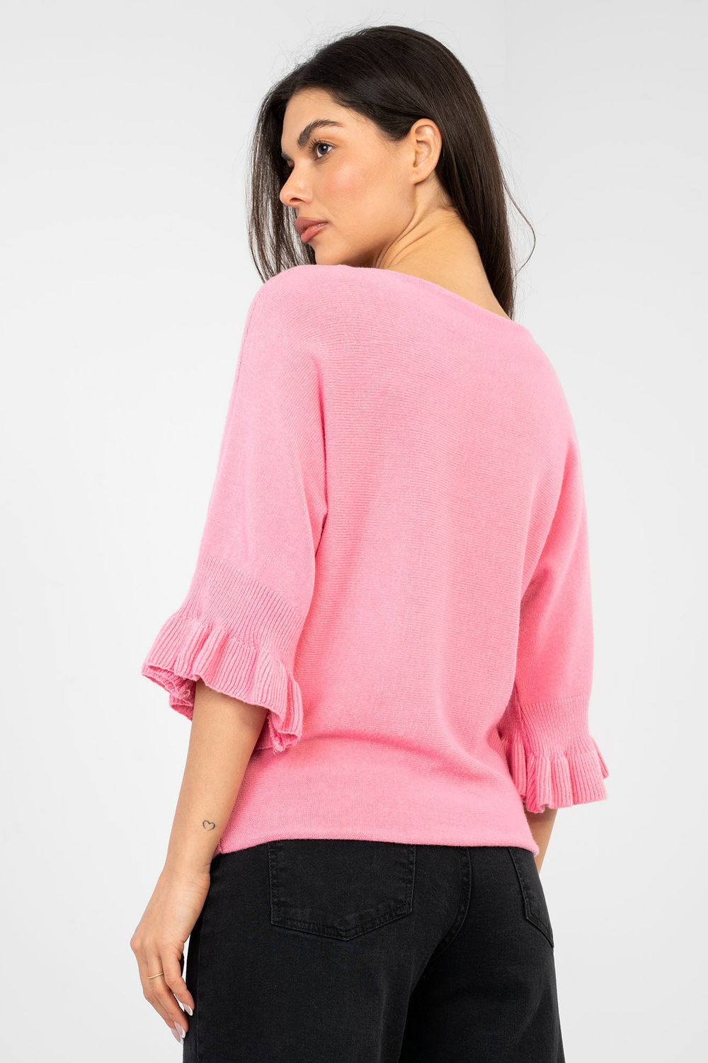 Sweter Damski Model IT-SW-99244.98 Pink - Italy Moda224846 - Różowy - obrazek 3