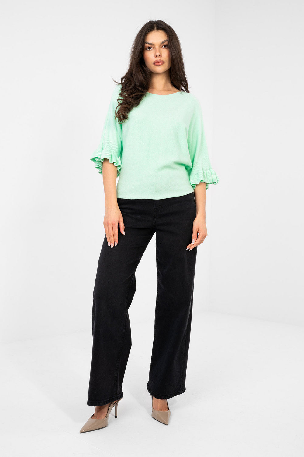 Sweter Damski Model IT-SW-99244.65 Mint - Italy Moda224847 - Zielony