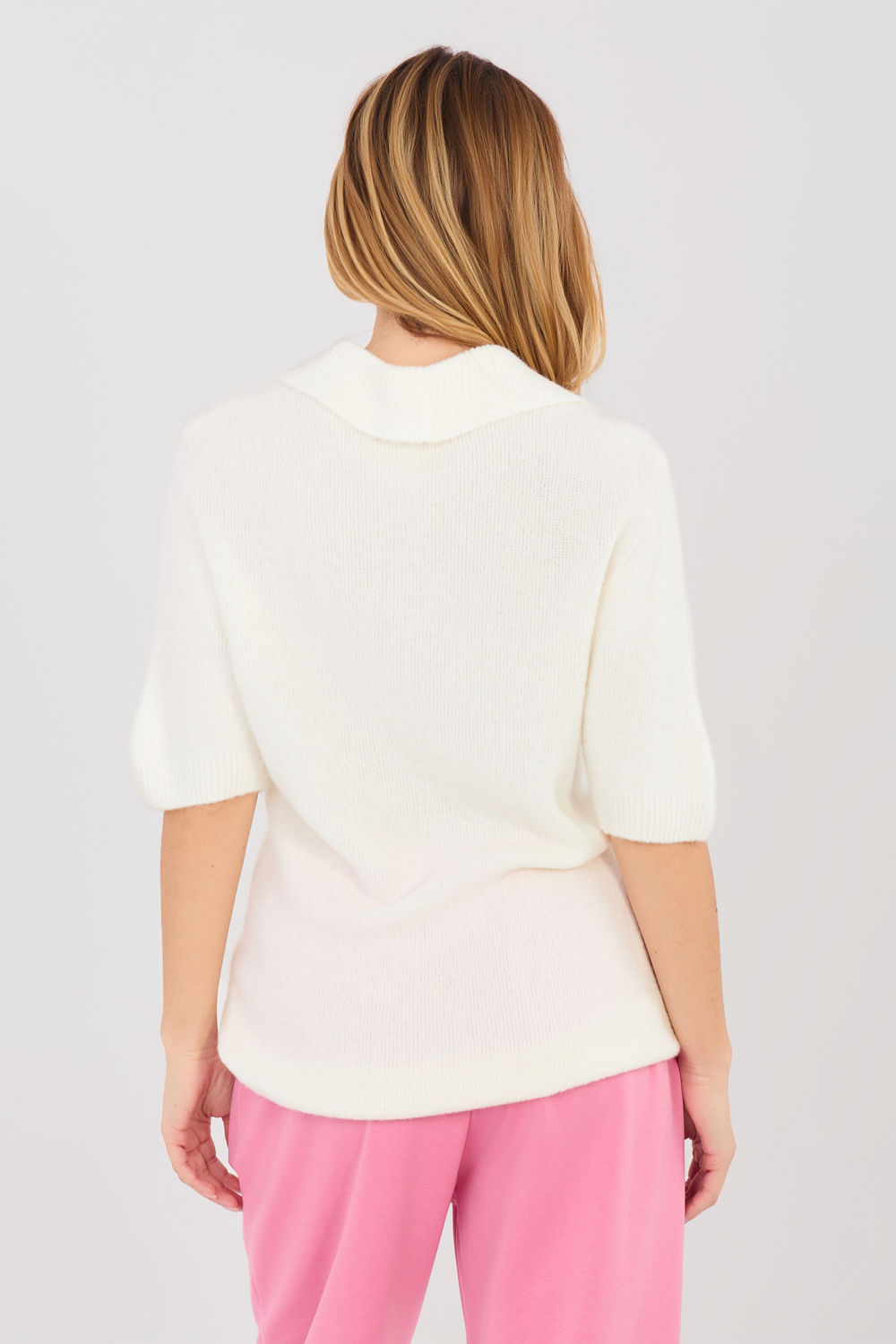 Sweter Damski Model MI-SW-0120.16 Ecru - Italy Moda224867 - Beżowy - obrazek 3