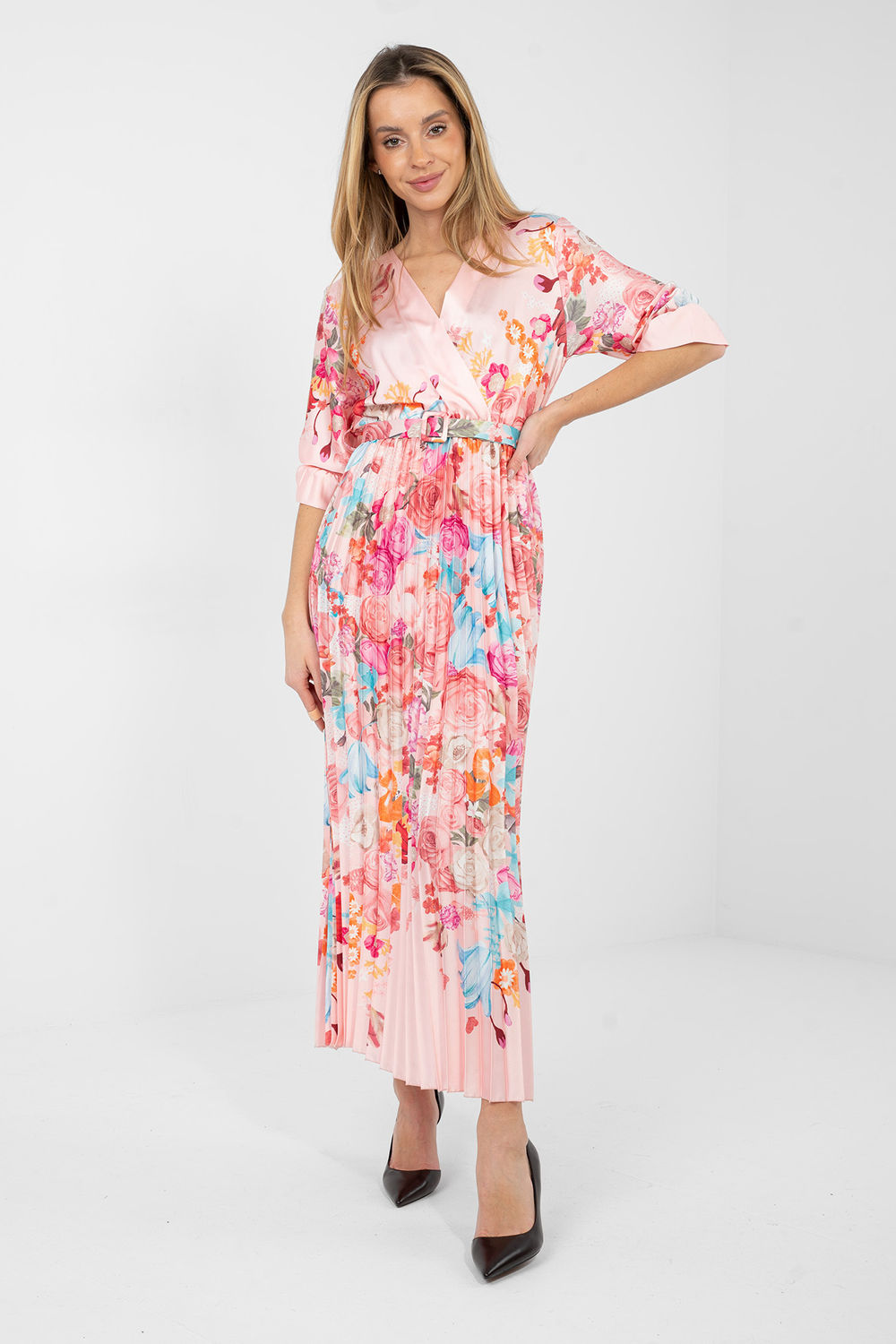 Sukienka Model IT-SK-18828.92 Light Pink - Italy Moda224871 - Różowy