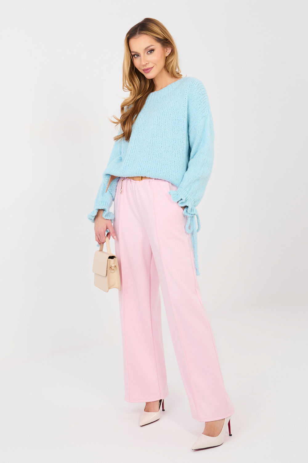 Sweter Damski Model MI-SW-1512.28 Light Blue - Italy Moda224874 - Niebieski - obrazek 2