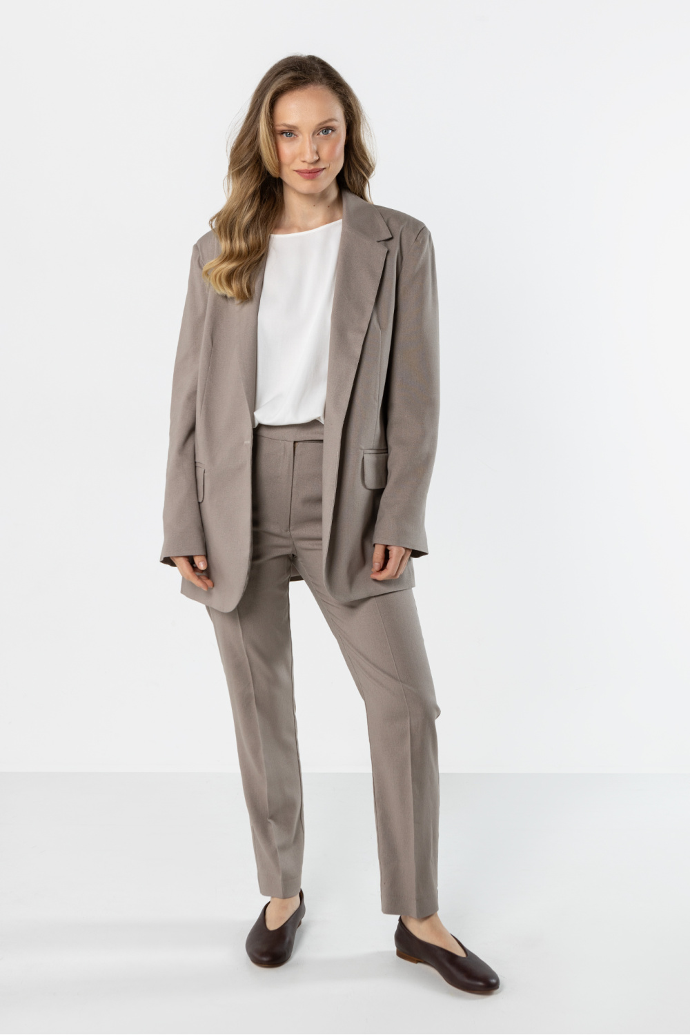 Marynarka Model A776 Latte - awama225287 - Beżowy - obrazek 3