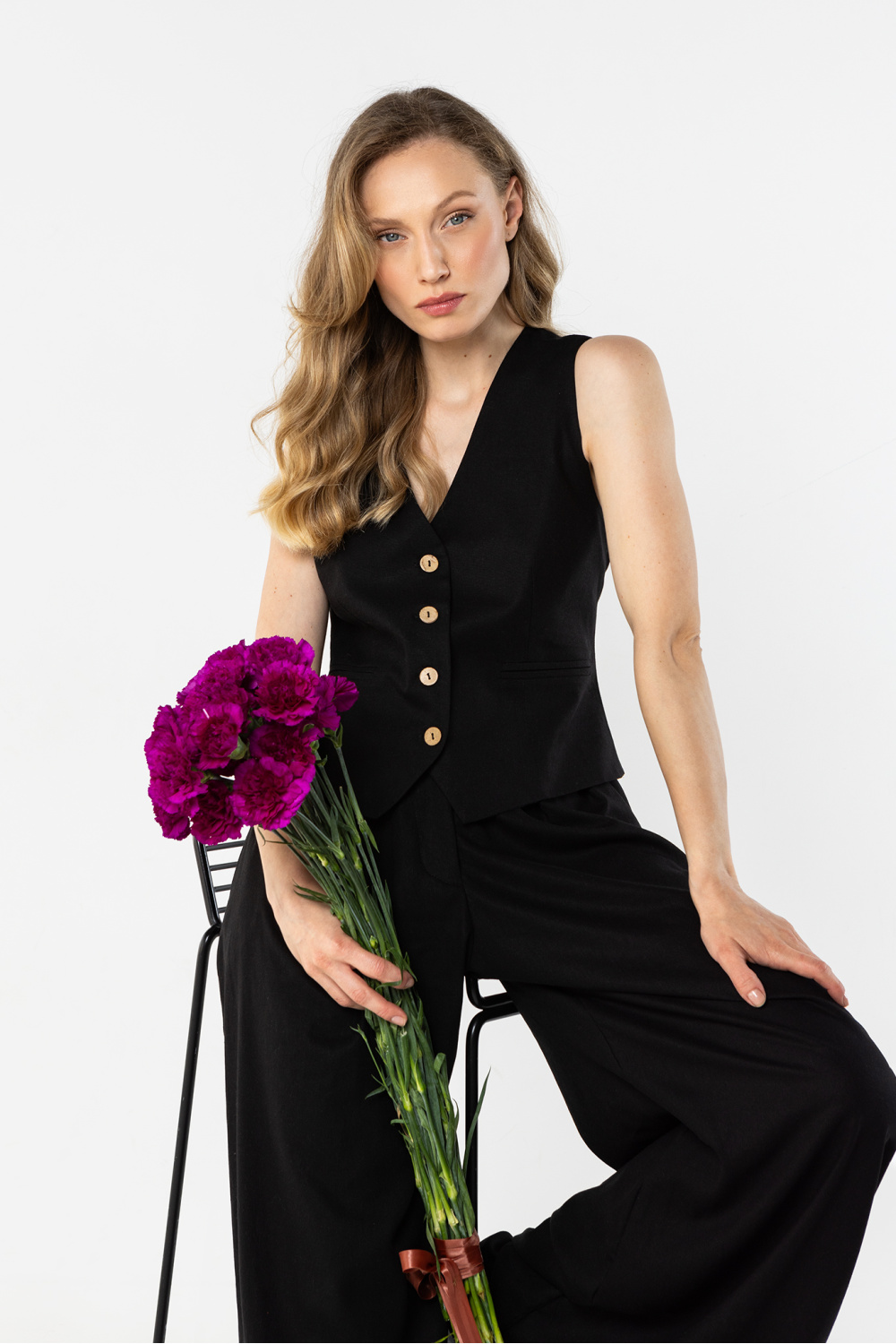 Kamizelka Model A775 Black - awama225291 - Czarny - obrazek 4