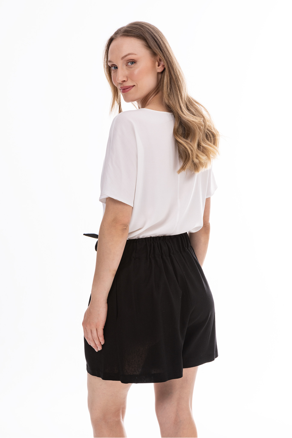 Szorty Damskie Model A774 Black - awama225294 - Czarny - obrazek 3