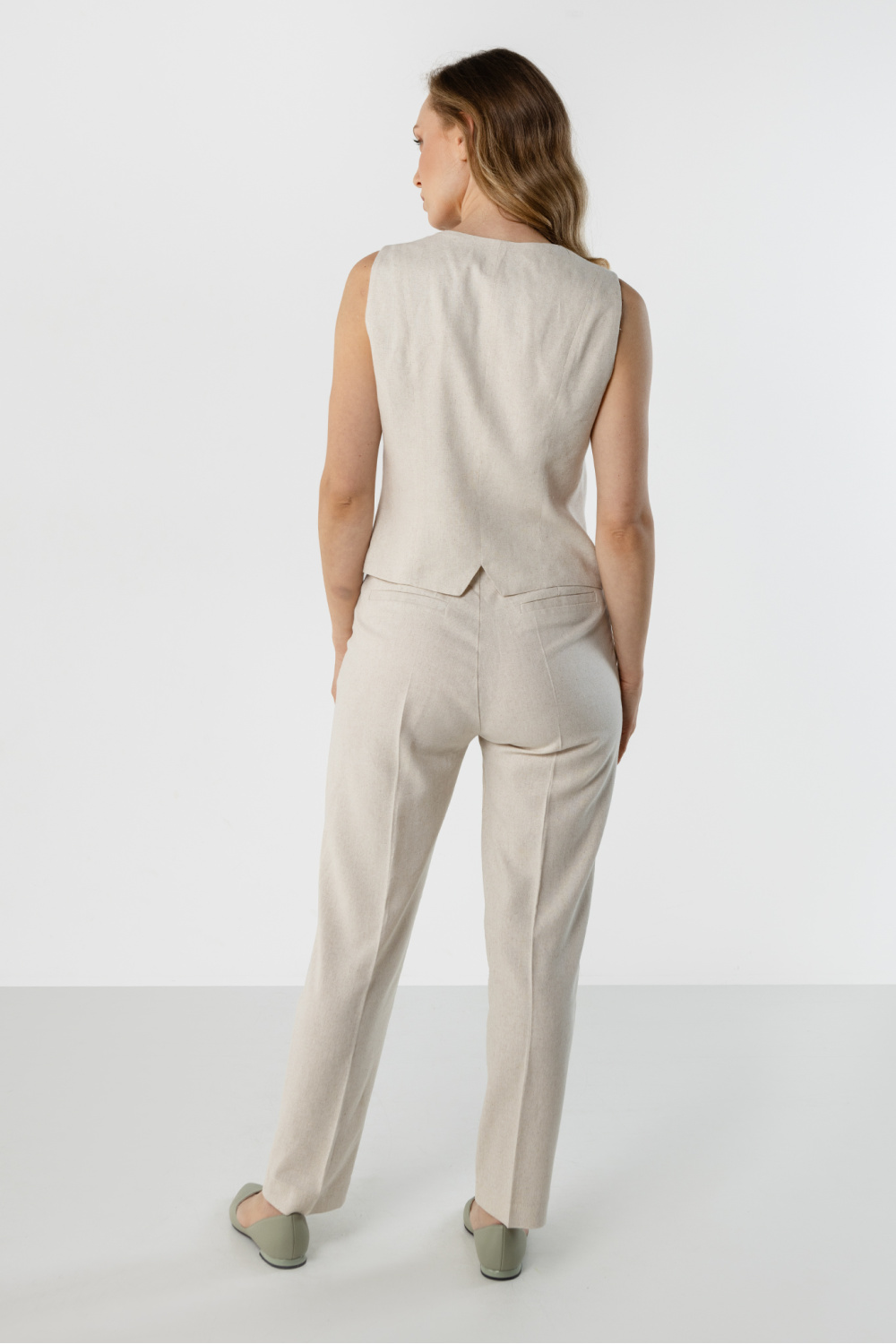 Spodnie Damskie Model A773 Beige - awama225298 - Beżowy - obrazek 3