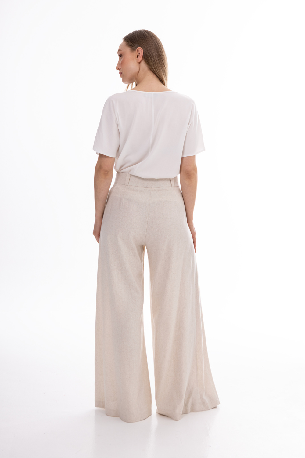 Spodnie Damskie Model A772 Beige - awama225301 - Beżowy - obrazek 3