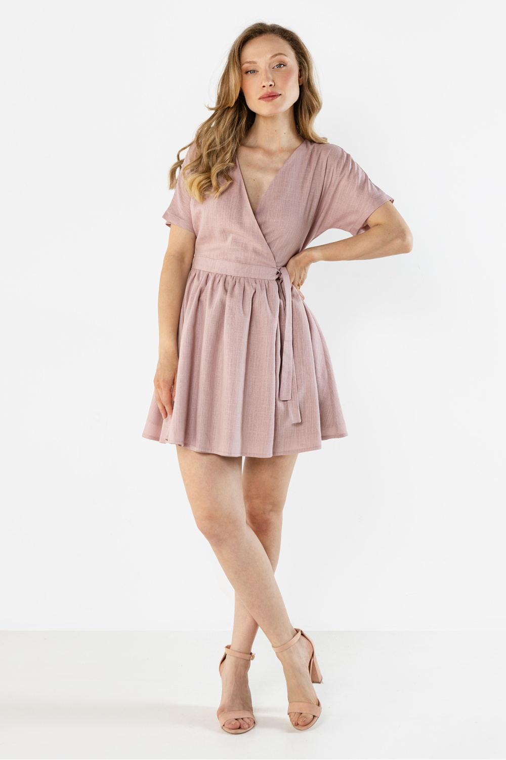 Sukienka Model A769 Dirty Pink - awama225311 - Różowy - obrazek 2