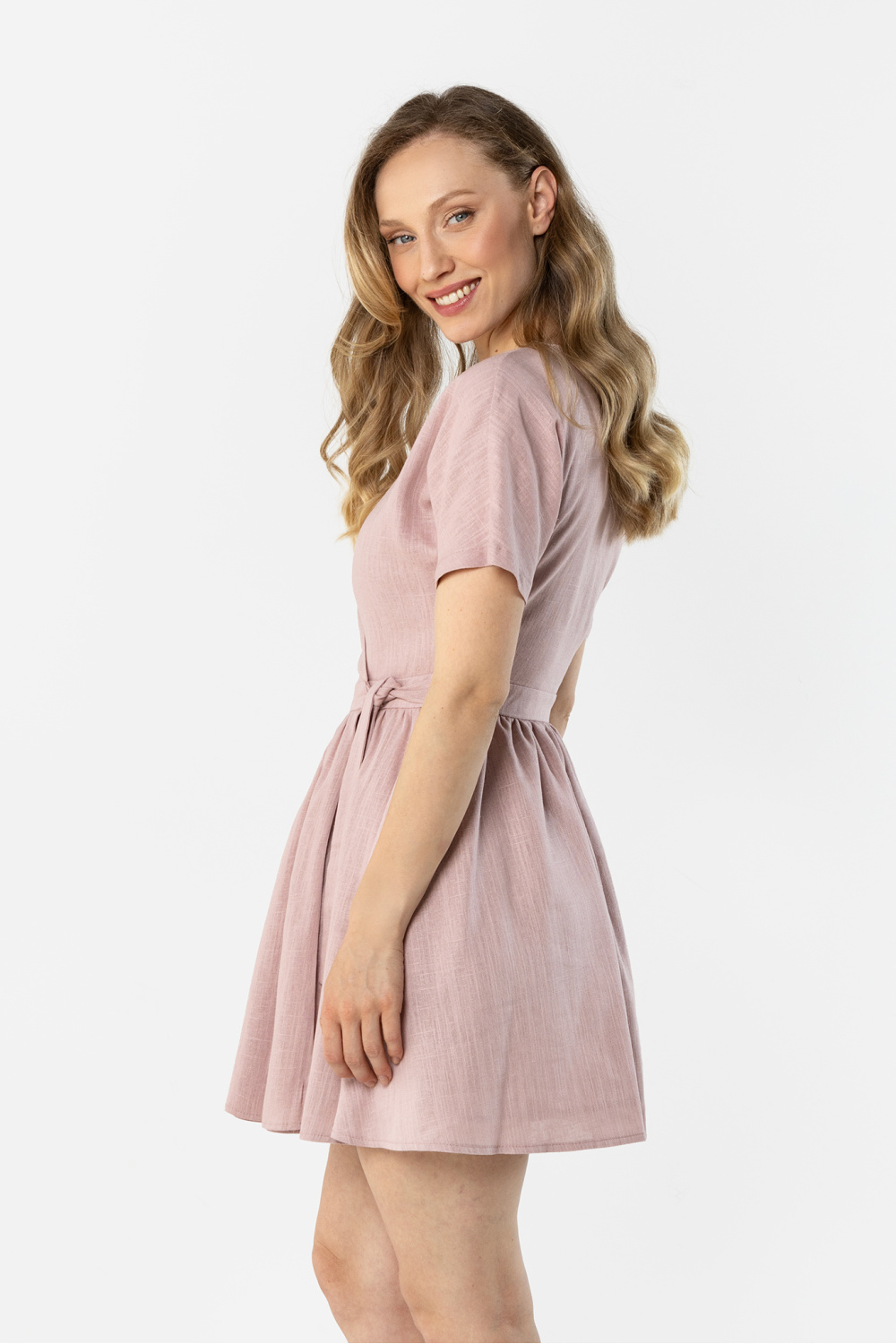 Sukienka Model A769 Dirty Pink - awama225311 - Różowy - obrazek 3