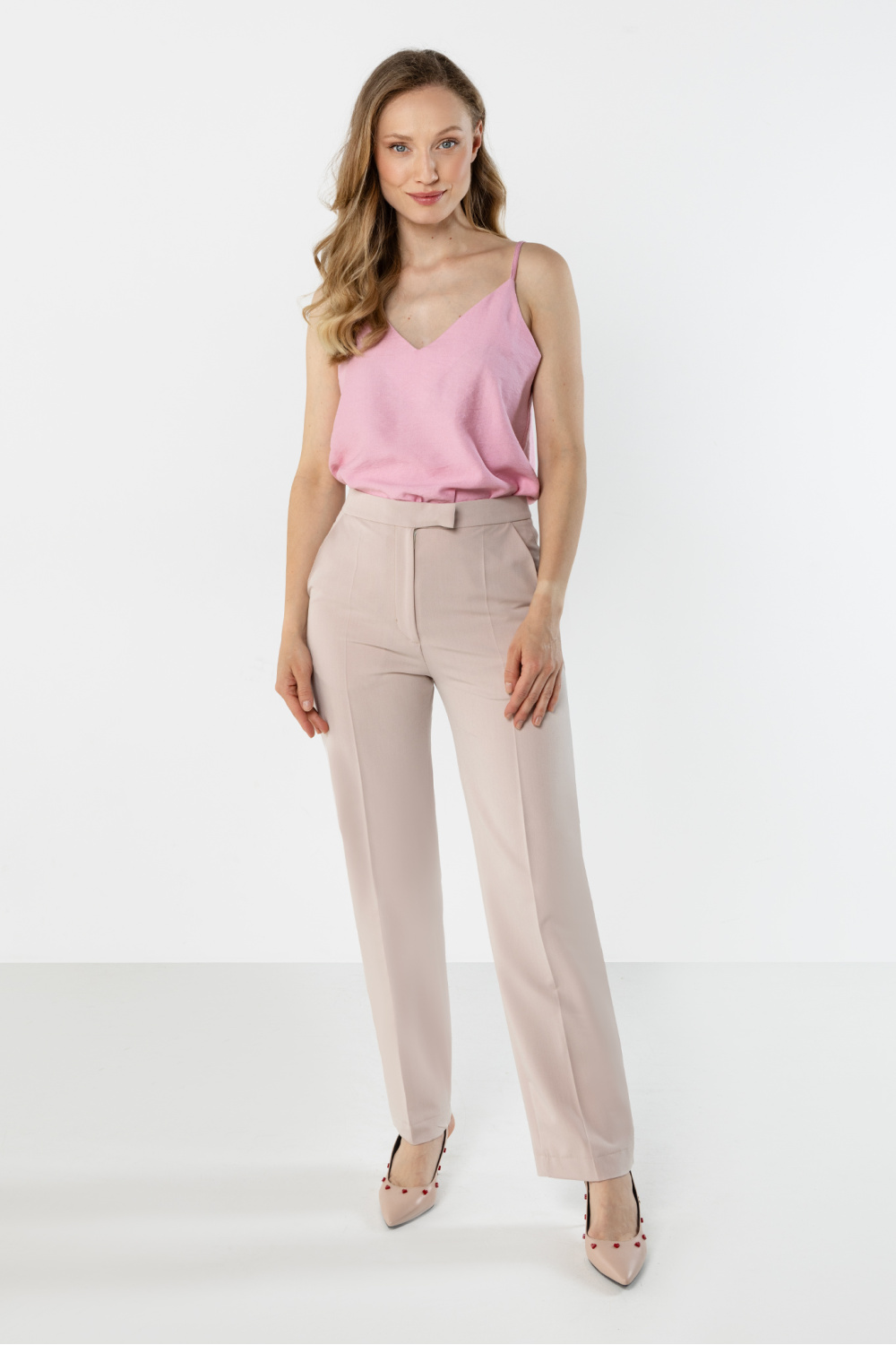 Spodnie Damskie Model A766 Beige - awama225322 - Beżowy