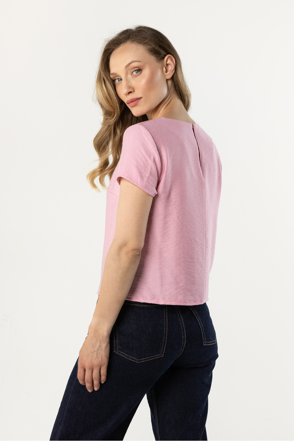 Bluzka Model A762 Pink - awama225336 - Różowy - obrazek 3