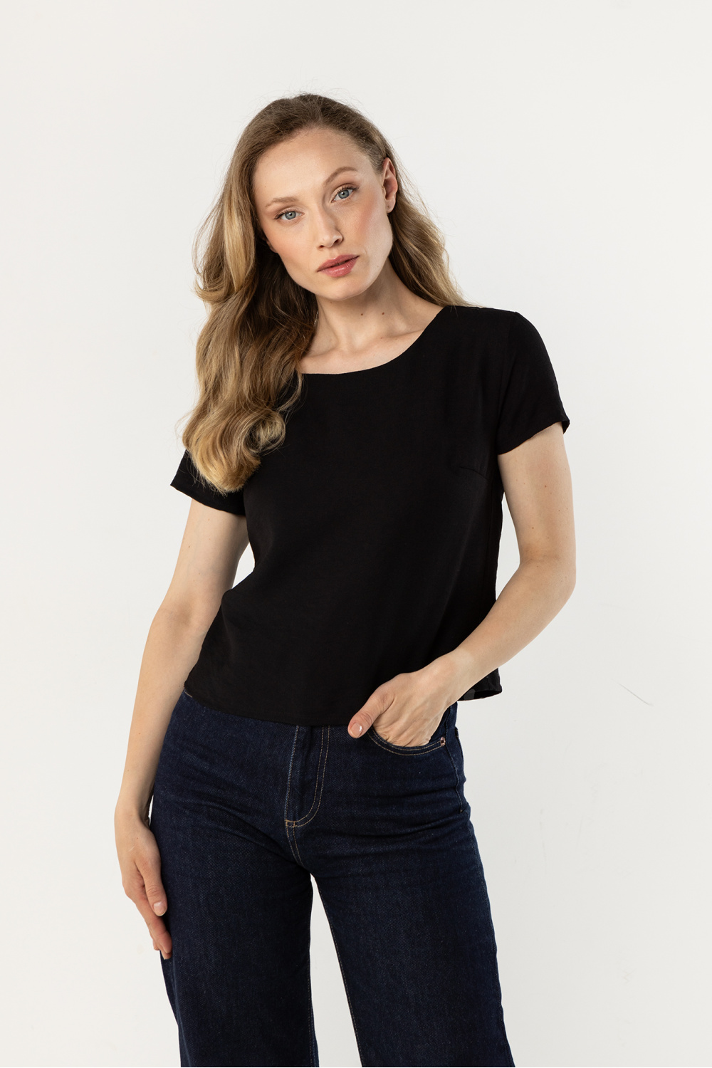 Bluzka Model A762 Black - awama225338 - Czarny