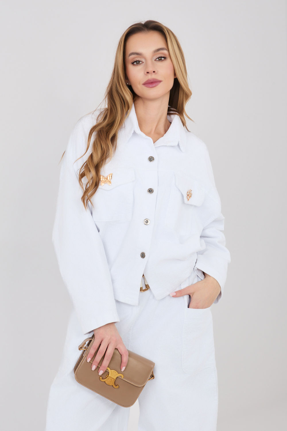 Kurtka Damska Model IT-KR-FL10163.10 White - Rue Paris225427 - Biały