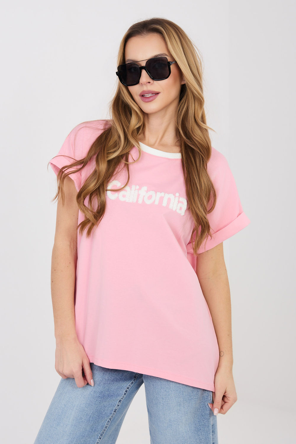 Bluzka Model RV-BZ-A1172.87 Light Pink - Relevance225465 - Różowy