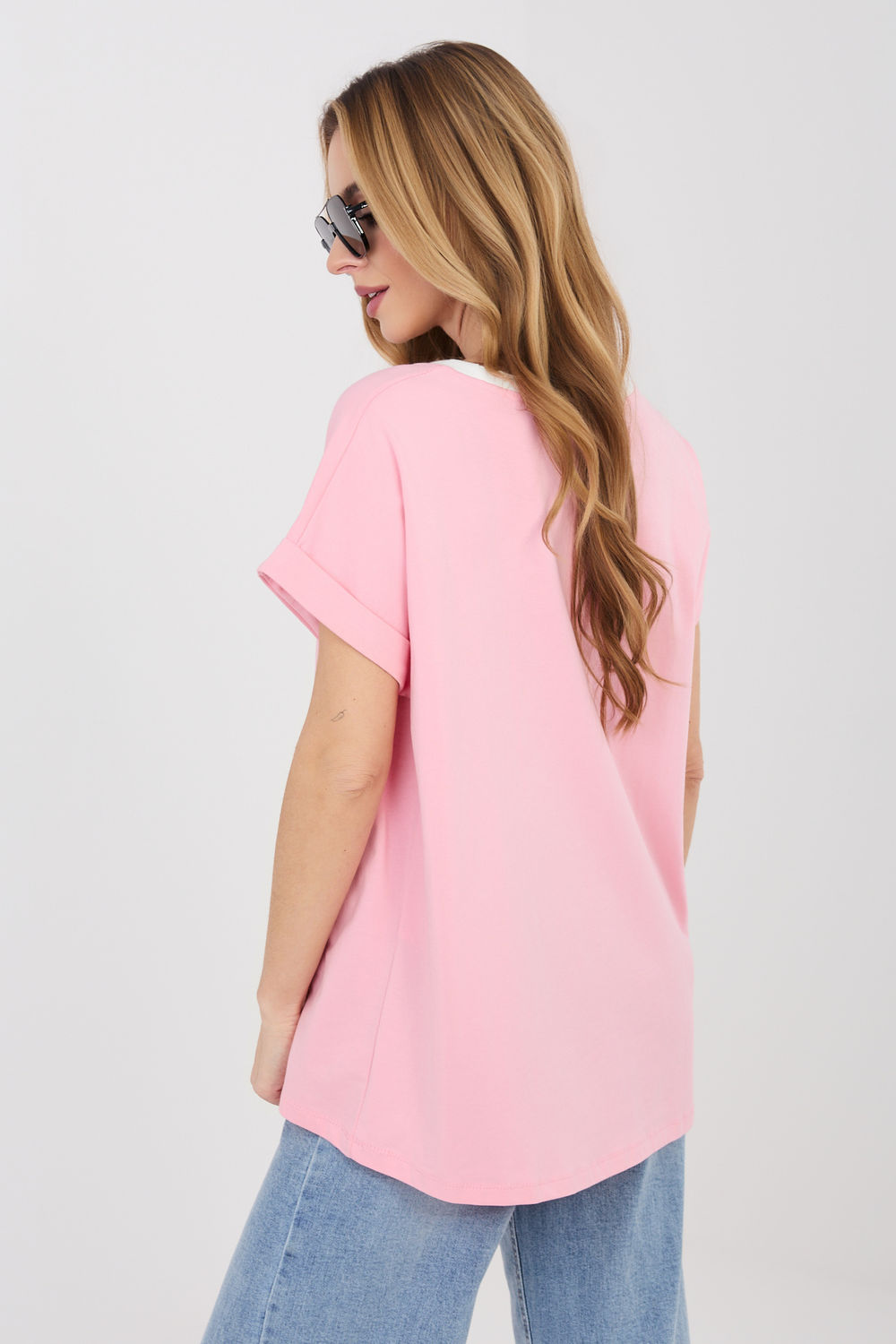 Bluzka Model RV-BZ-A1172.87 Light Pink - Relevance225465 - Różowy - obrazek 3