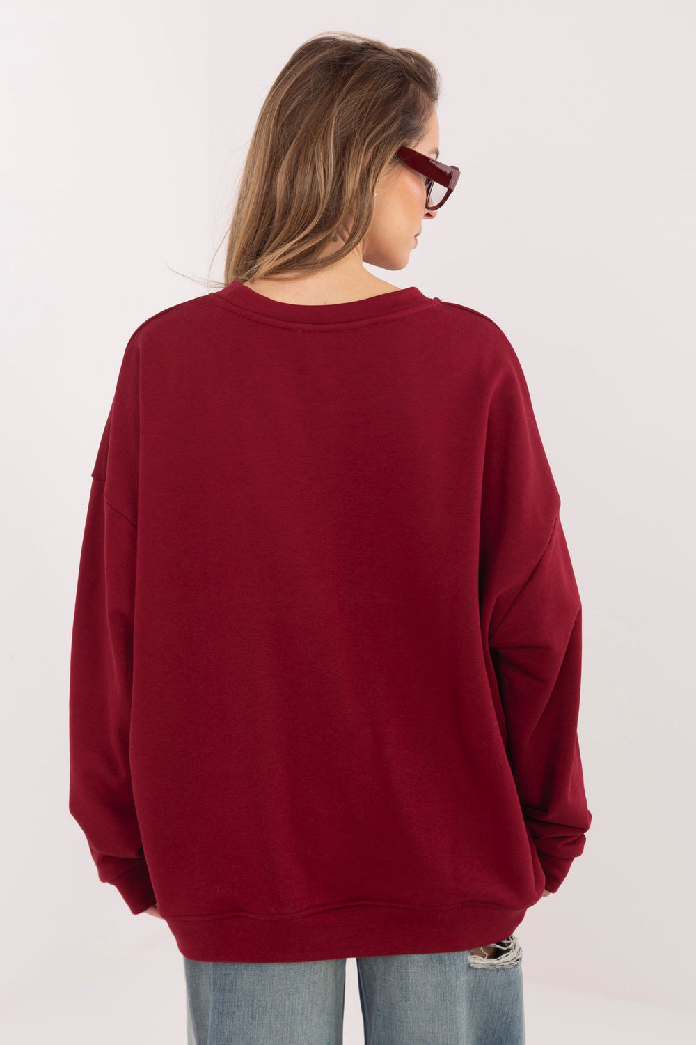 Bluza Damska Model RV-BL-A1182.46 Bordo - Relevance225473 - Czerwony - obrazek 3