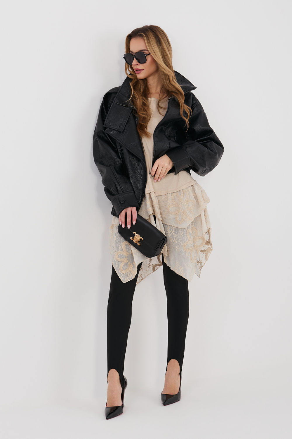 Bluzka Model IT-SK-81869.54 Beige - Italy Moda225487 - Beżowy - obrazek 2