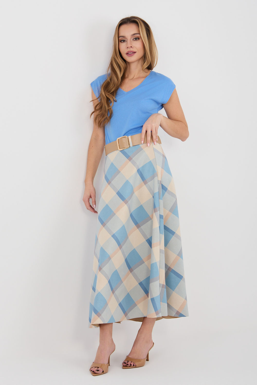 Spódnica Model IT-SD-23296-1.85 Blue - Italy Moda225489 - Niebieski