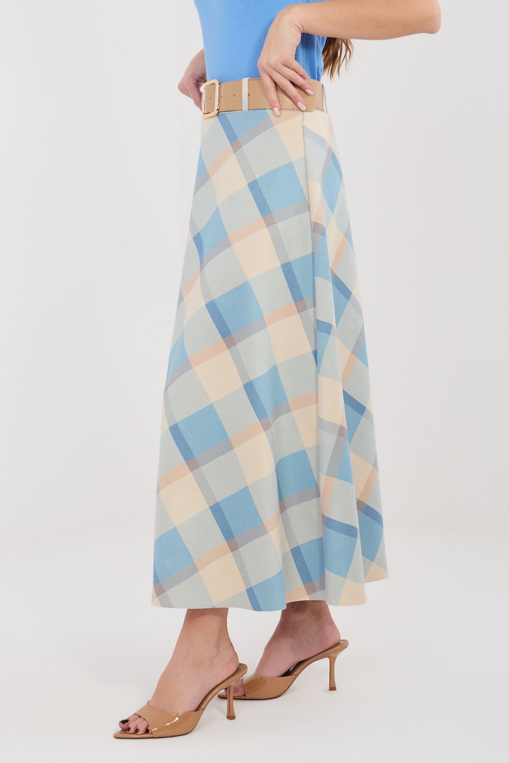 Spódnica Model IT-SD-23296-1.85 Blue - Italy Moda225489 - Niebieski - obrazek 2