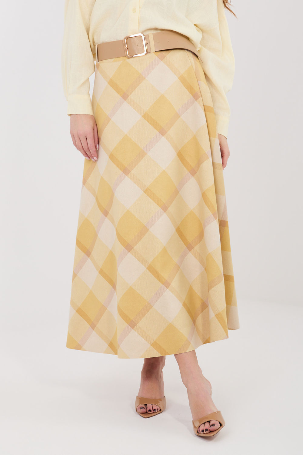 Spódnica Model IT-SD-23296-1.85 Yellow - Italy Moda225490 - Żółty - obrazek 2