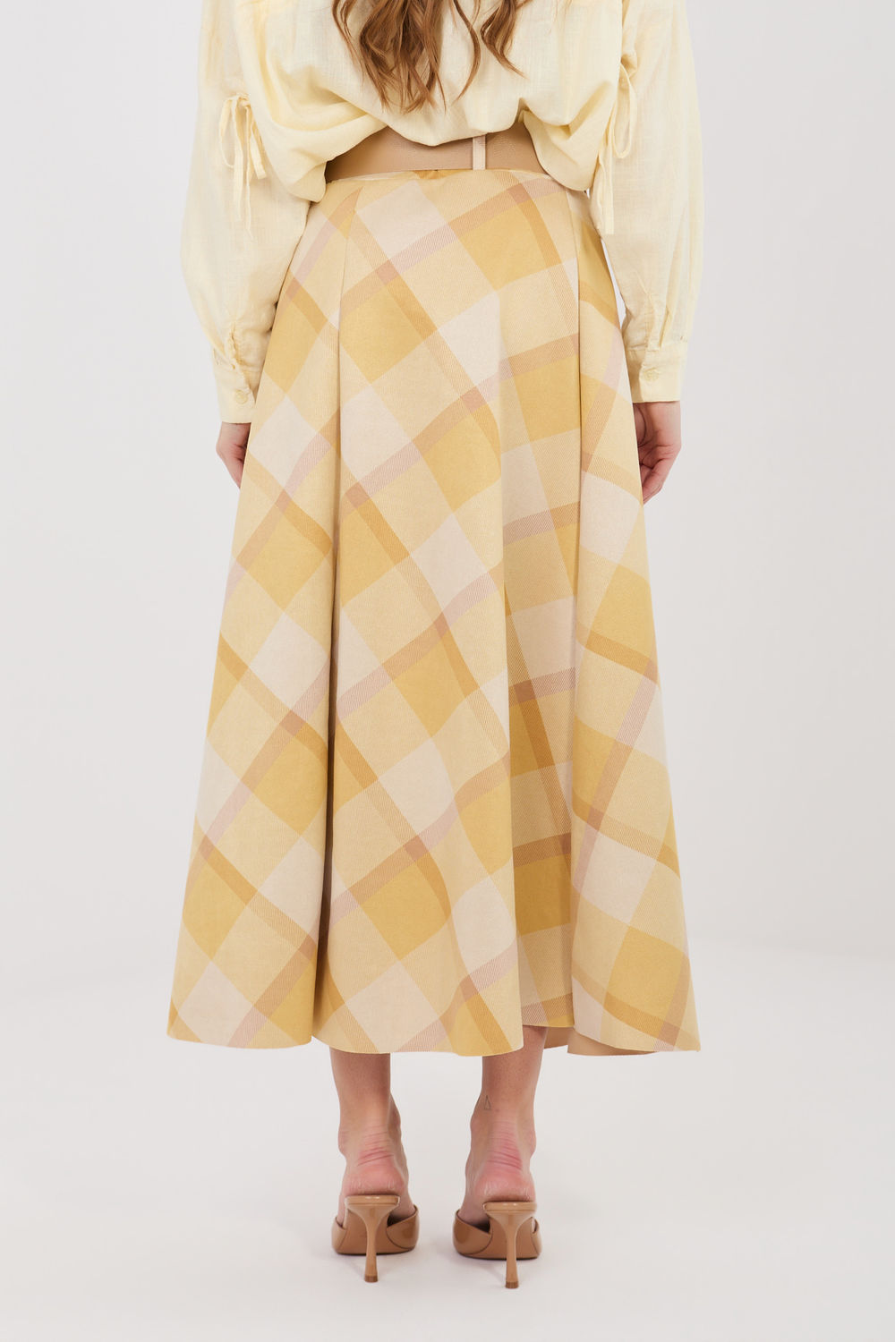 Spódnica Model IT-SD-23296-1.85 Yellow - Italy Moda225490 - Żółty - obrazek 3