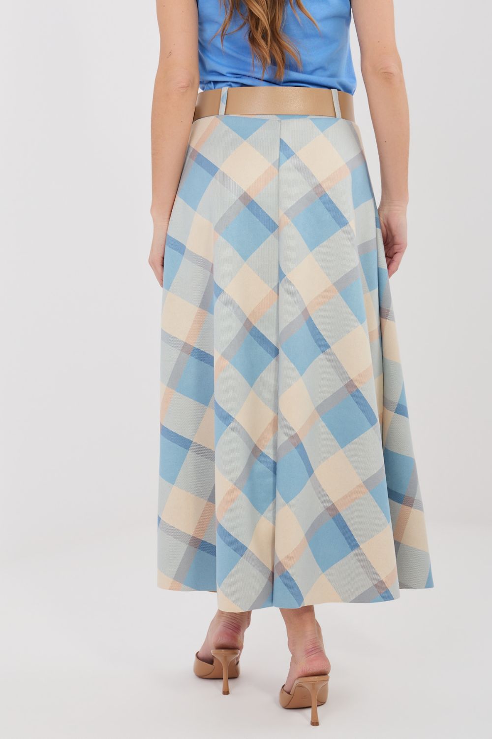 Spódnica Model IT-SD-23296-1.85 Blue - Italy Moda225489 - Niebieski - obrazek 4