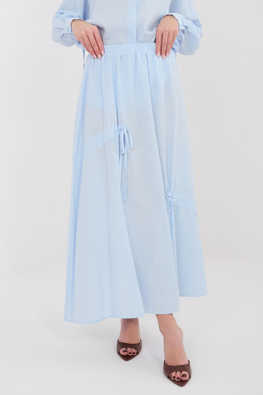 Spódnica Model IT-SD-3061.68 Light Blue - Italy Moda225528 - Niebieski