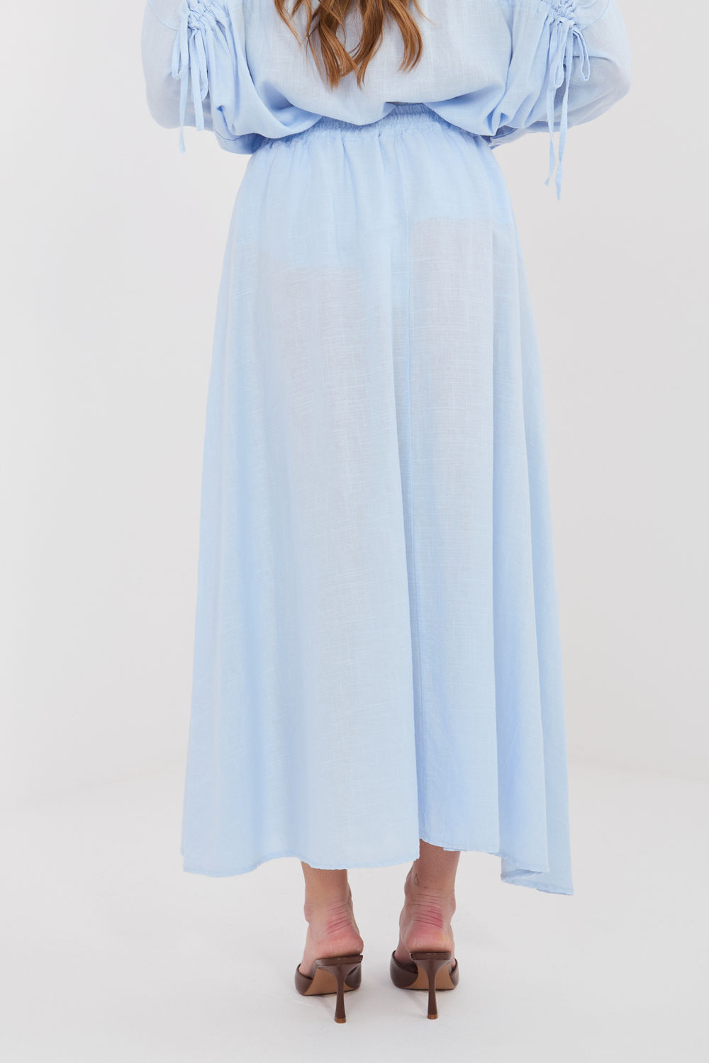 Spódnica Model IT-SD-3061.68 Light Blue - Italy Moda225528 - Niebieski - obrazek 3