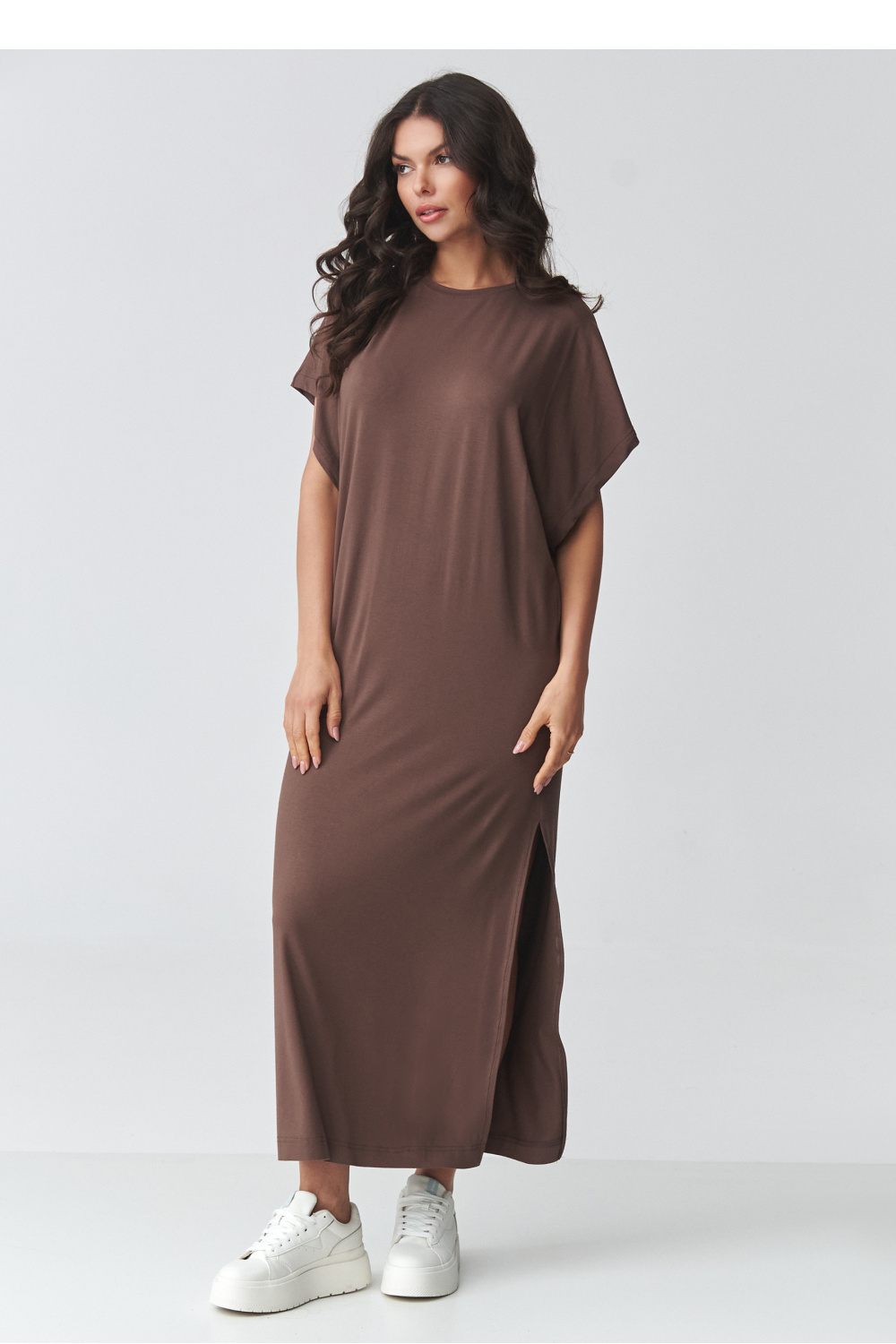 Sukienka Model M927 Milk Chocolate - Makadamia225675 - Brązowy - obrazek 2