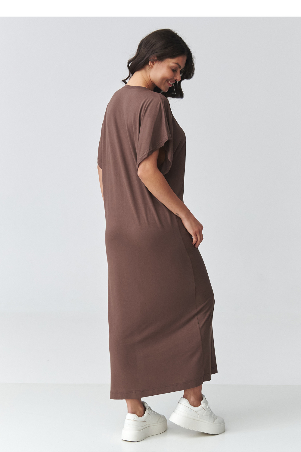 Sukienka Model M927 Milk Chocolate - Makadamia225675 - Brązowy - obrazek 3